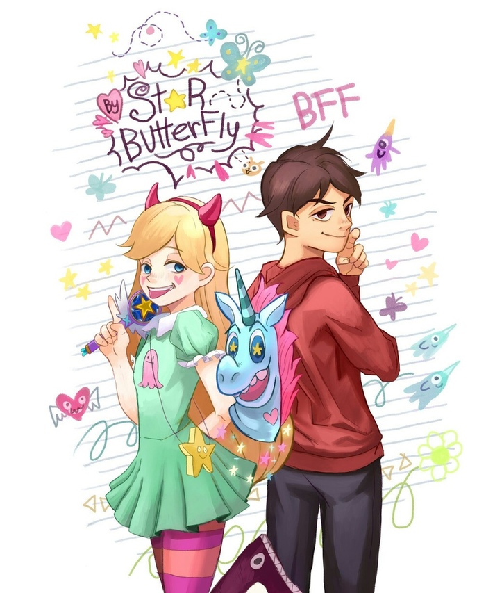 . Star vs Forces of Evil, , , Star Butterfly, Marco Diaz