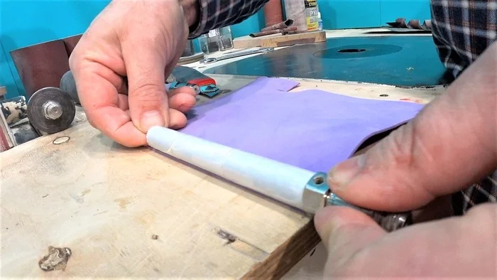 Do-it-yourself sanding sleeve for sanding drums - Master Class, With your own hands, Video, Longpost, Workshop, Life hack, Cunning, Carpenter, Needlework with process