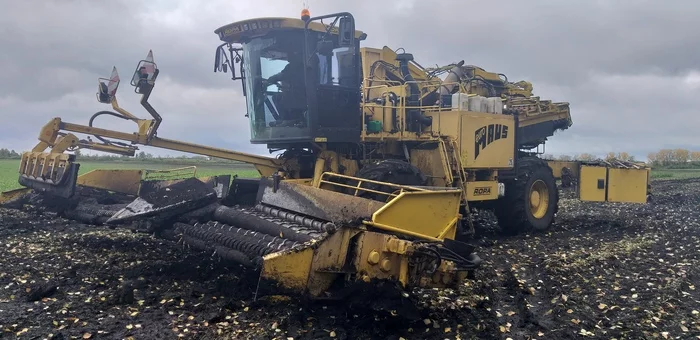 Beet harvester Ropa EuroMause - My, Ufa, Beet, Telematics, Video, Longpost