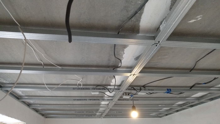 Потолок из ГКЛ | Пикабу