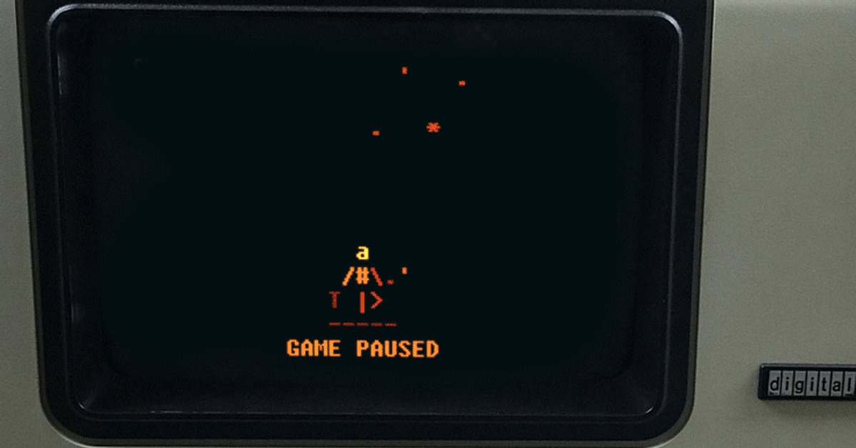 ASCII pause screen - My, ASCII, Indie game, Retro Games, GIF