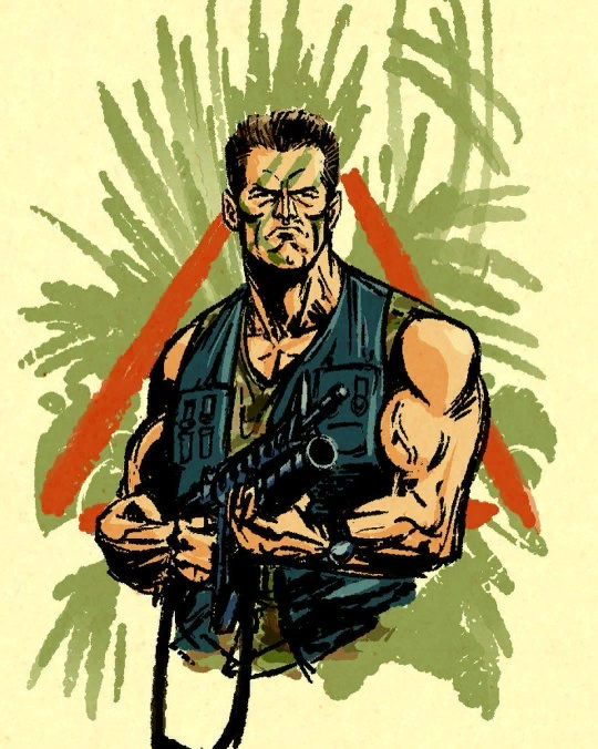 Predator - Predator, Movies, Arnold Schwarzenegger, Drawing, Longpost, Predator (film)