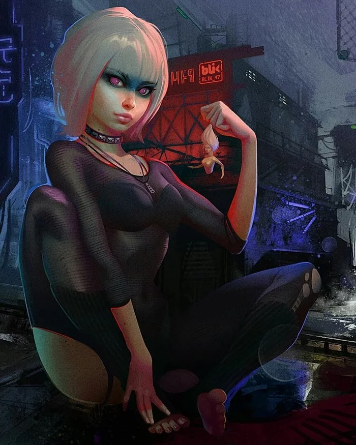 Pris - Drawing, Blade runner, Replicants, Igor Lomov, Art, Girls