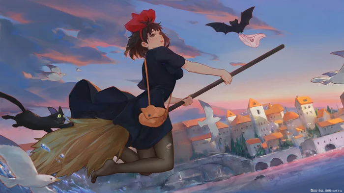 Witch’s Secret - Anime, Kiki, Kiki's delivery service, Pantsu, Anime art