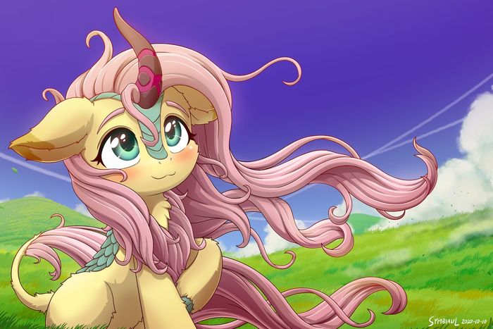 - My Little Pony, Ponyart, MLP Kirin, Fluttershy, Symbianl