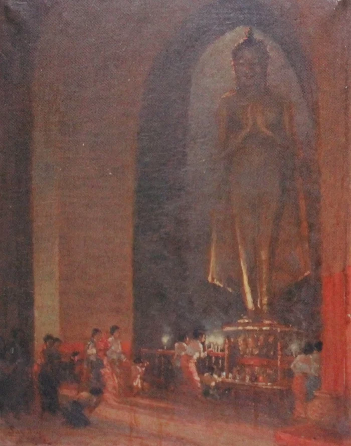 Burmese painting of the Rangoon school: the reality of legends and the legendary nature of reality - My, Asia, Story, Myanmar, Painting, Longpost