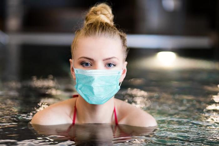 In Novosibirsk, they checked compliance with the mask regime in the pool - Novosibirsk, Coronavirus, Mask, Mask mode