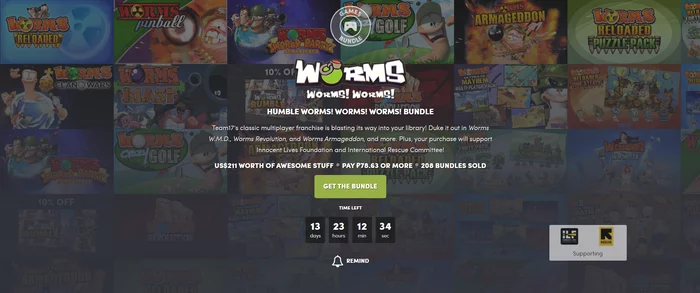 Humble Worms! Worms! Worms! Bundle - Steam, Humble bundle, Not a freebie, Worm, Worms, Worms Ultimate Mayhem, Crazy worms, Worms 4 Mayhem, Longpost