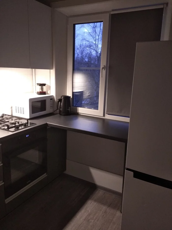Маленькая кухня - 5,5 кв.м. До и после идеи для дома,ремонт и строительство