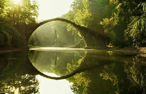 Elven Bridge - Germany, The photo, Bridge, Longpost, RГЎkotzbrГјcke