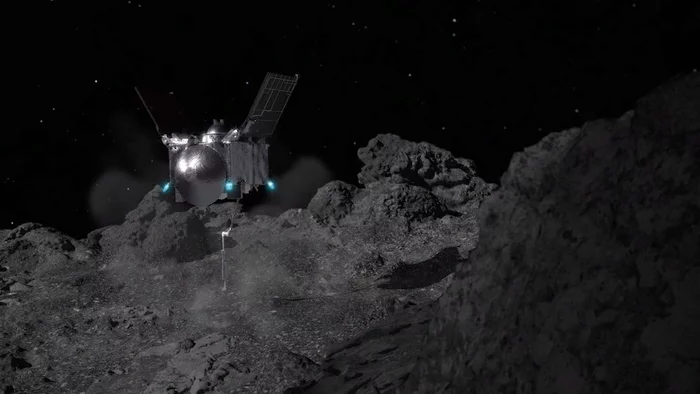 Зонд OSIRIS-REx успешно взял образцы грунта с поверхности астероида Бенну! NASA, Osiris-Rex, Астероид, Космонавтика, Космос, Зонд, США, Технологии