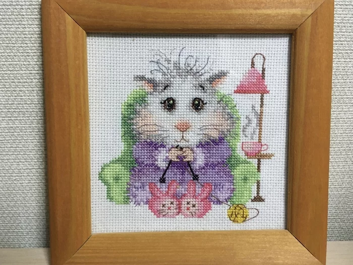 Some embroidered hamsters - My, Cross-stitch, Needlework without process, Hamster, Longpost