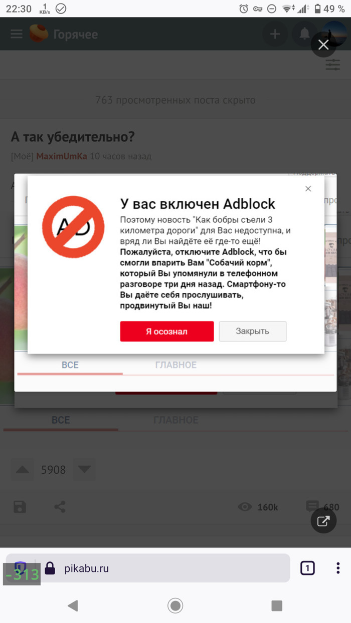 Блокировщик: истории из жизни, советы, новости, юмор и картинки — Все  посты, страница 26 | Пикабу