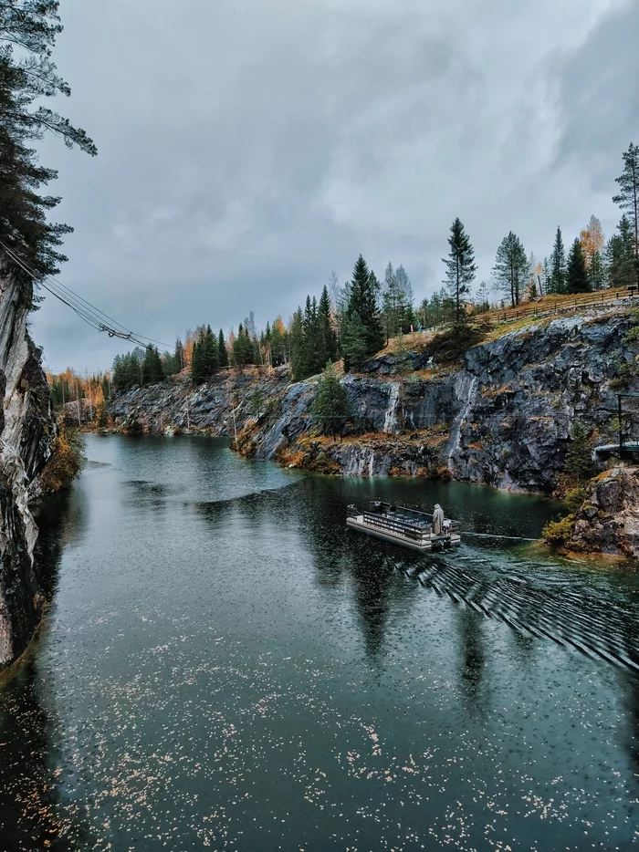 Рускеала - Моё, Карелия, Рускеала, Природа, Осень, Мобильная фотография, Длиннопост