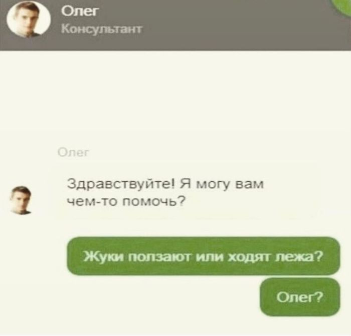 Олег! - Мемы, Картинка с текстом, Служба поддержки, Консультант, Олег