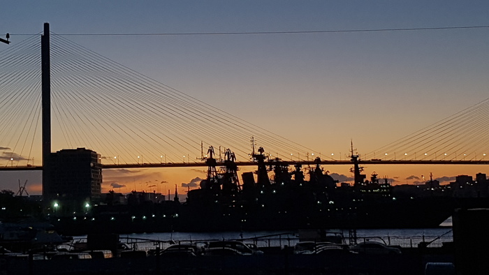 Фото моста, рассвет