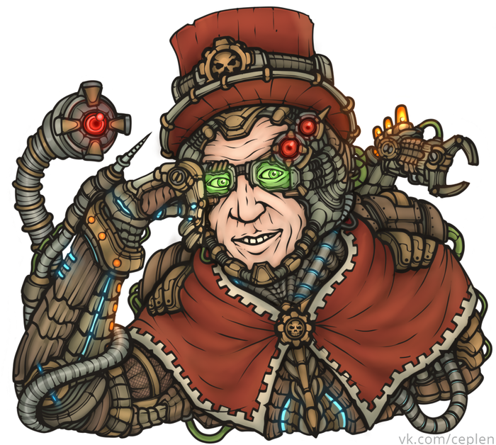   ( 2) Techpriest, Warhammer 40k, Warhammer, , Wh humor, , , 