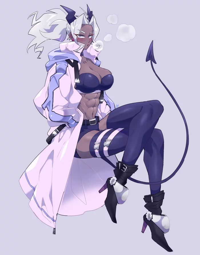 It's getting colder - Helltaker, Judgement, Anime Art, Аниме