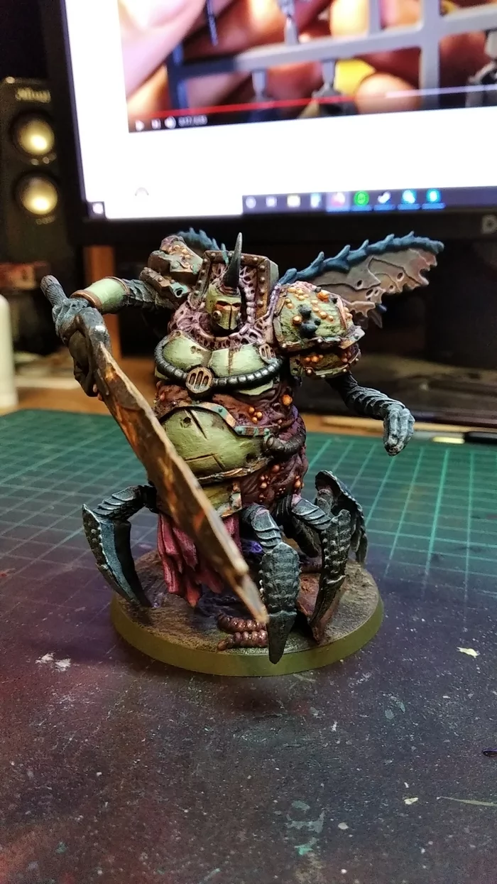 Альтернативный ДП Нургла - Моё, Warhammer 40k, Warhammer, Wh miniatures, Death Guard, Chaos Daemons, Daemon Prince, Длиннопост