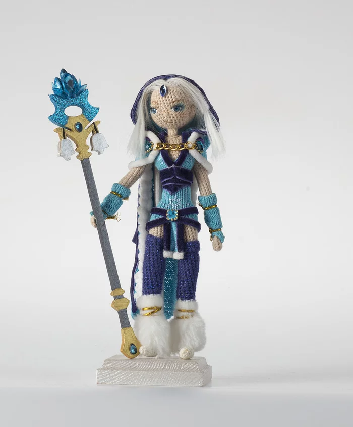 Crystal Maiden - My, Dota 2, Doll, With your own hands, Handmade, Crystal maiden, Cm, Longpost, Needlework without process