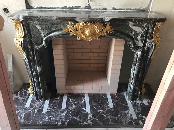 English club fireplace - My, Fireplace, Building, With your own hands, Needlework without process, Handmade, Expensive, Expensive-Rich, Longpost