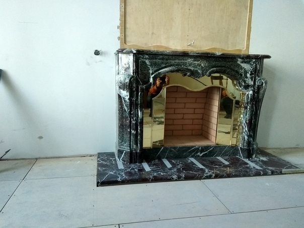 English club fireplace - My, Fireplace, Building, With your own hands, Needlework without process, Handmade, Expensive, Expensive-Rich, Longpost