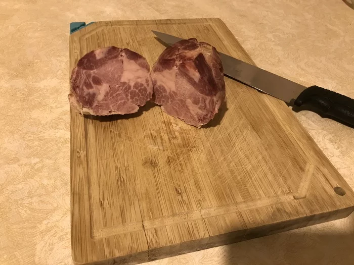 Lazy Homemade Ham - My, Meat, Ham, Recipe, Pork, Longpost, Cooking