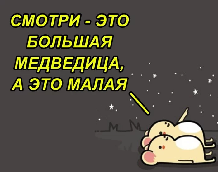 Stars - Constellations, Memes, Big Dipper, Ursa Minor, Longpost, Comics, The Bears