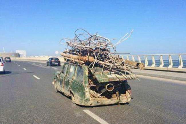 Self-delivery to the scrap metal collection point - Auto, Car, Scrap metal, Humor, Images