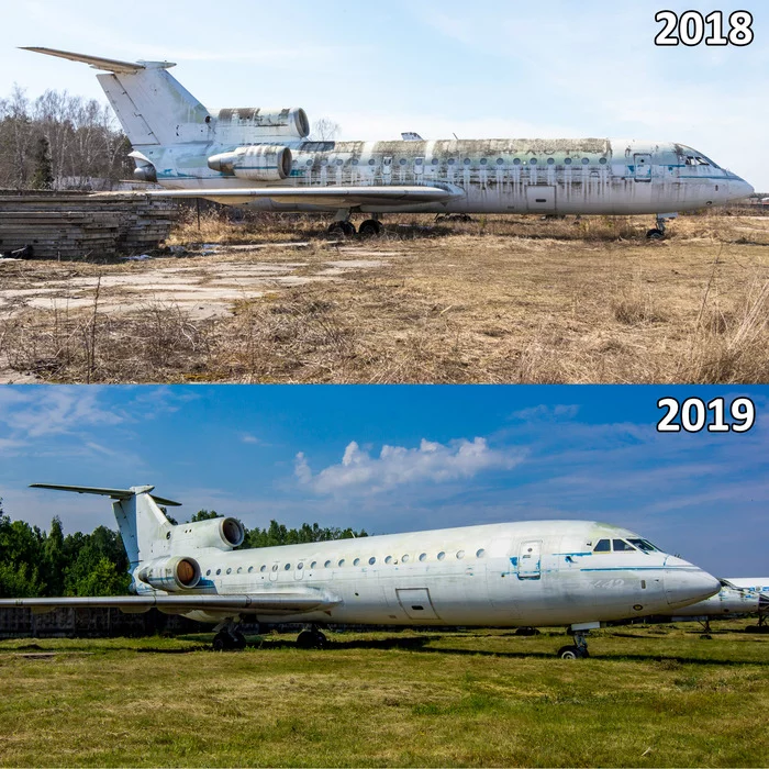 Antitlen: restoring the Soviet airliner Yak-42 - My, Aviation, the USSR, Monino, BBC Museum, Museum, Airplane, Longpost