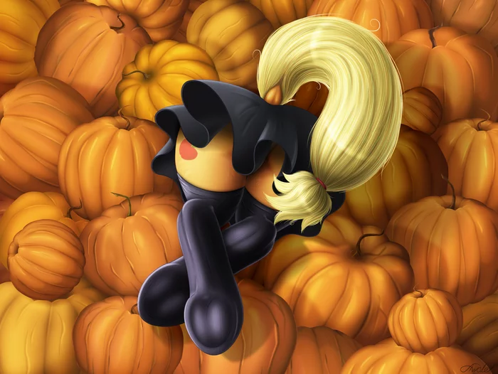 Just pumpkins - My little pony, Applejack, Halloween, MLP Edge, Awalex