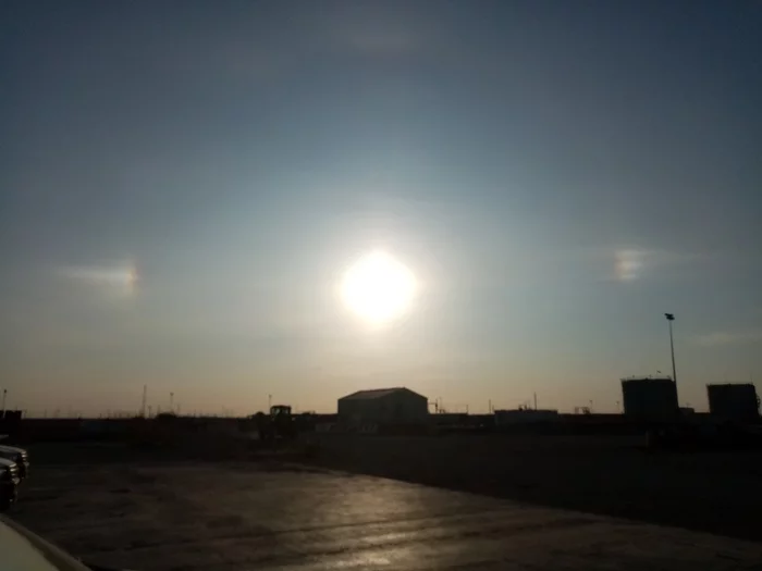 solar halo - Halo, Kazakhstan, Tengiz