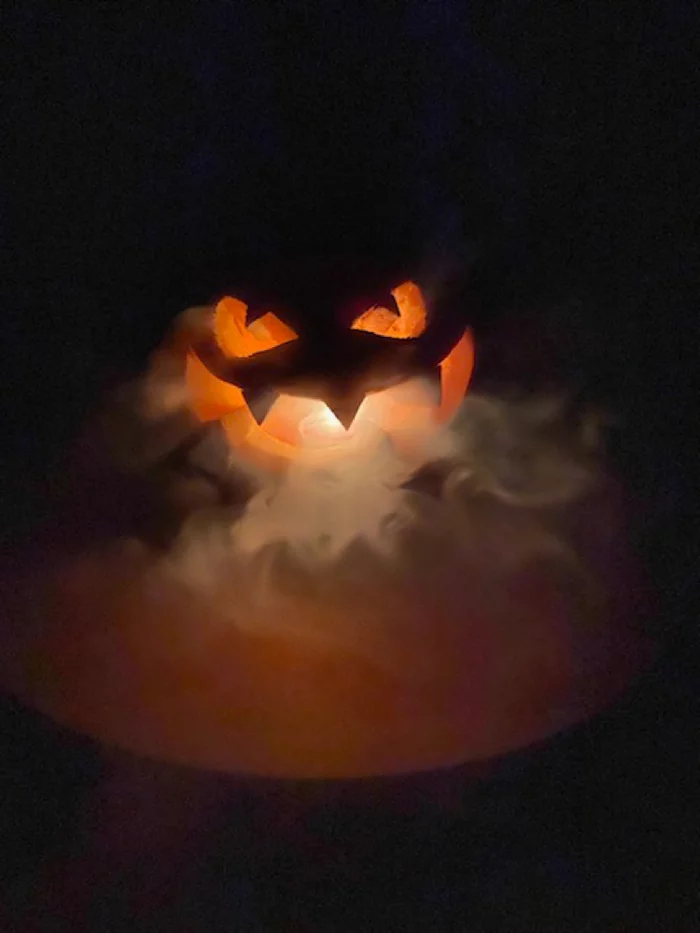 Our pumpkin - My, Halloween Contest, Halloween, Halloween pumpkin