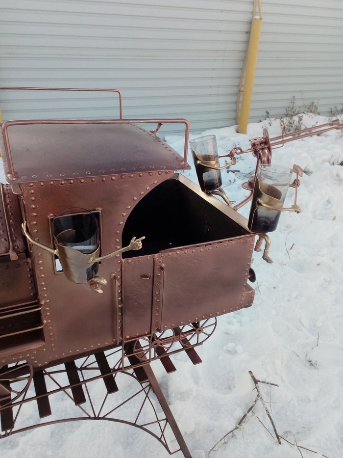 Моя первая работа 2014 года Рукоделие, Мангал, Длиннопост, Рукоделие без процесса, Фотография, Паровоз