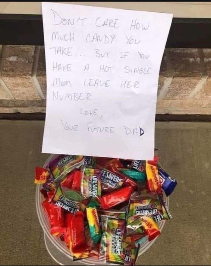 Not bad... - Halloween, Candy, Mum, Notes, Dad, Father