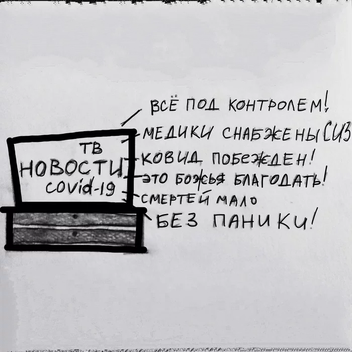 Sketch. One day - My, Coronavirus, Unhealthy atmosphere, The medicine, Pandemic, Politics, Negative, Fight against corruption