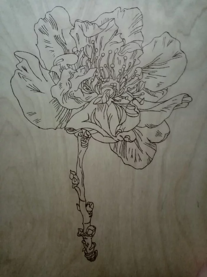 Branch 38*38 cm - My, Woodworking, Handmade, Longpost