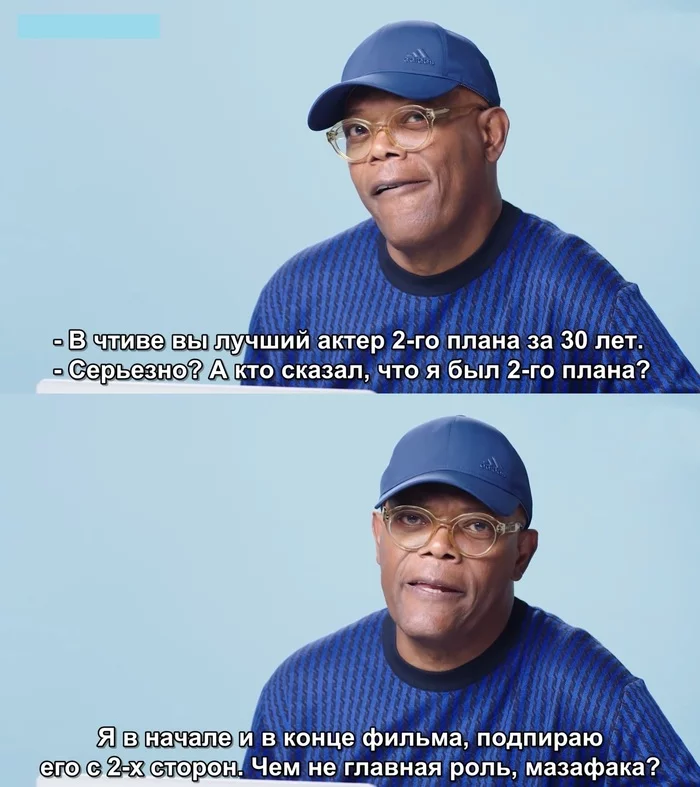 Samuel L. Jackson on starring in his life - Samuel L Jackson, Actors and actresses, Celebrities, Storyboard, Pulp Fiction, Movies, Roles, Interview, , Picture with text, Motherfucker, Vincent and Jules
