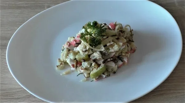 Post #7813811 - My, Crab salad, Salad, Crab sticks, Festive table, New Year's table, Video
