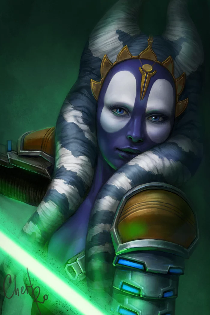 Faleem Gynta - Star Wars, Jedi, Art, Creation, Art, Togruta, Old Republic, Cher-Ro