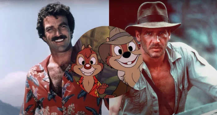 JONES AND MAGNUM - Indiana Jones, Private Detective Magnum, Chip and Dale