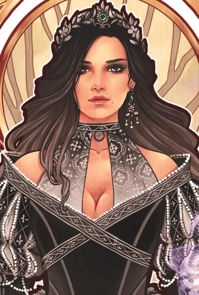 Witcher girls - Art, Girls, Games, Fan art, Game art, Art Nouveau, Witcher, The Witcher 3: Wild Hunt, Yennefer, Triss Merigold, Ciri, Longpost