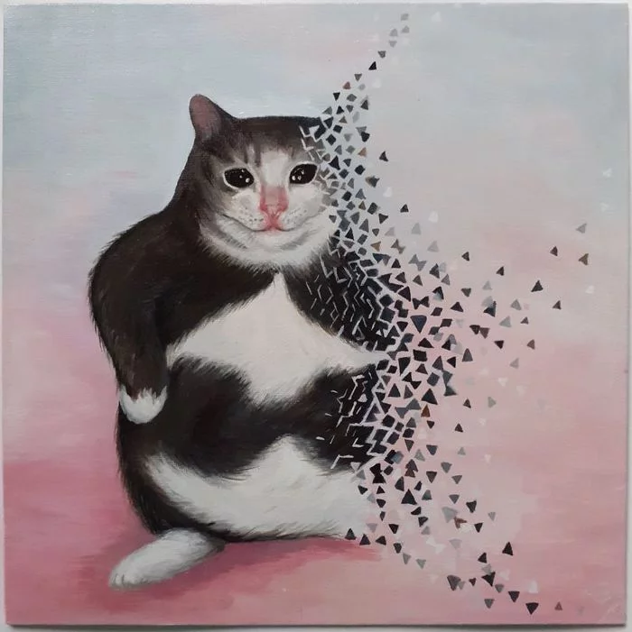 Weekend, what have you done - My, Memes, cat, Art, Thanos Click