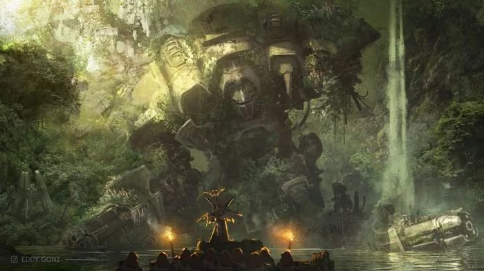 Eddy Gonz - arts - Warhammer 40k, Adeptus Astartes, Imperial fists, Ultramarines, Dreadnought, Chaos, Chaos space marines, Demon prince, Eldar, Banshee, Astra Militarum, Longpost, Salamander, Imperial knight, Eddy Gonzalez Davila