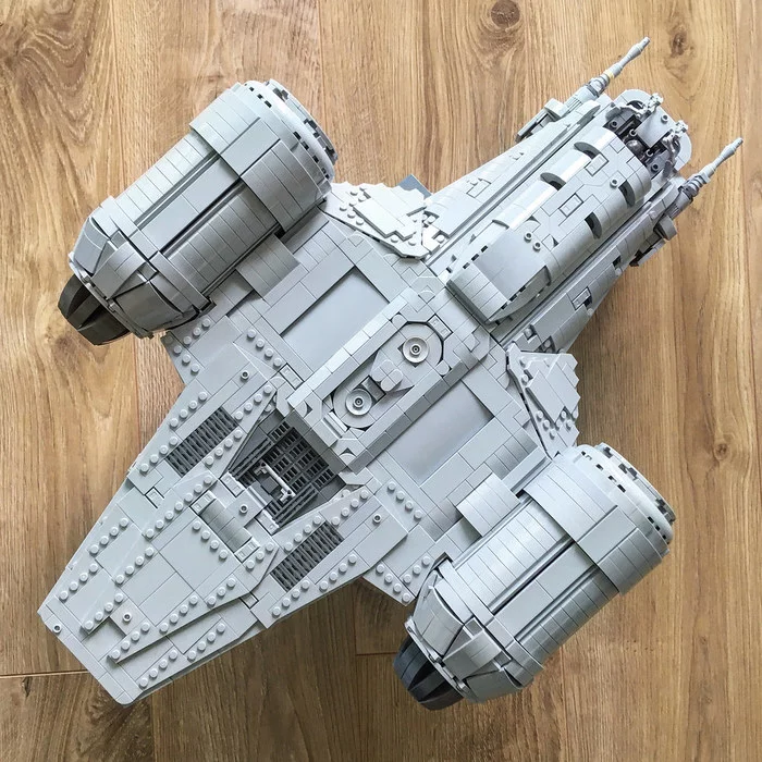 Ship model from The Mandalorian - Razor Crest / Razor's Edge - My, Star Wars, Lego, Mandalorian, Tatooine, Longpost