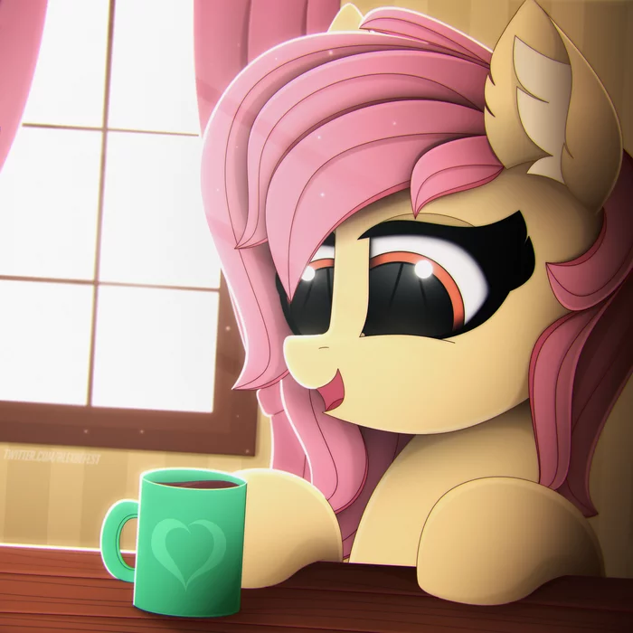 Pony and tea by AlexBefest :3 - Моё, My Little Pony, Original Character, Ych, Арт, PonyArt, Alexbefest