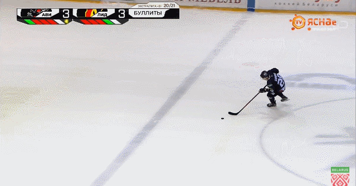 Spectacular shootout in the style of Datsyuk - Sport, Hockey, Pavel Datsyuk, Bullitt, Trick, GIF