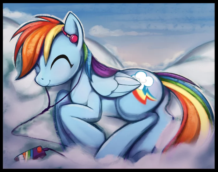 Rest - My little pony, Rainbow dash, Scappo