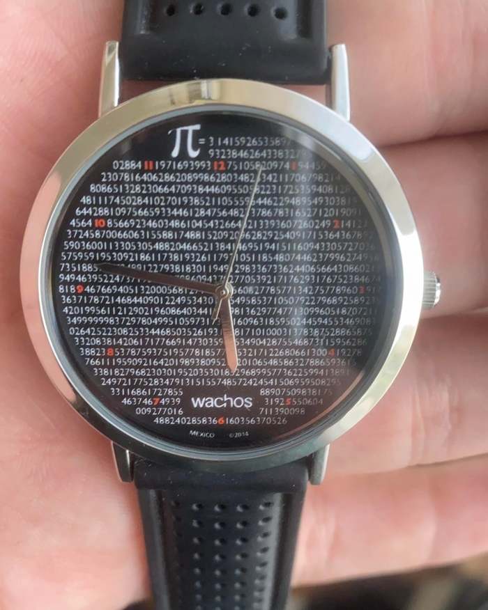 Pi clock - Clock, Wrist Watch, Pi, Design, Designers from God, Unusual, Clock face, Numbers