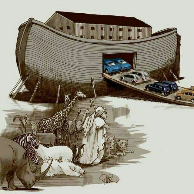 I liked the picture, everyone can put their own meaning into it - Picture with text, The ark, Vital, Noah's ark